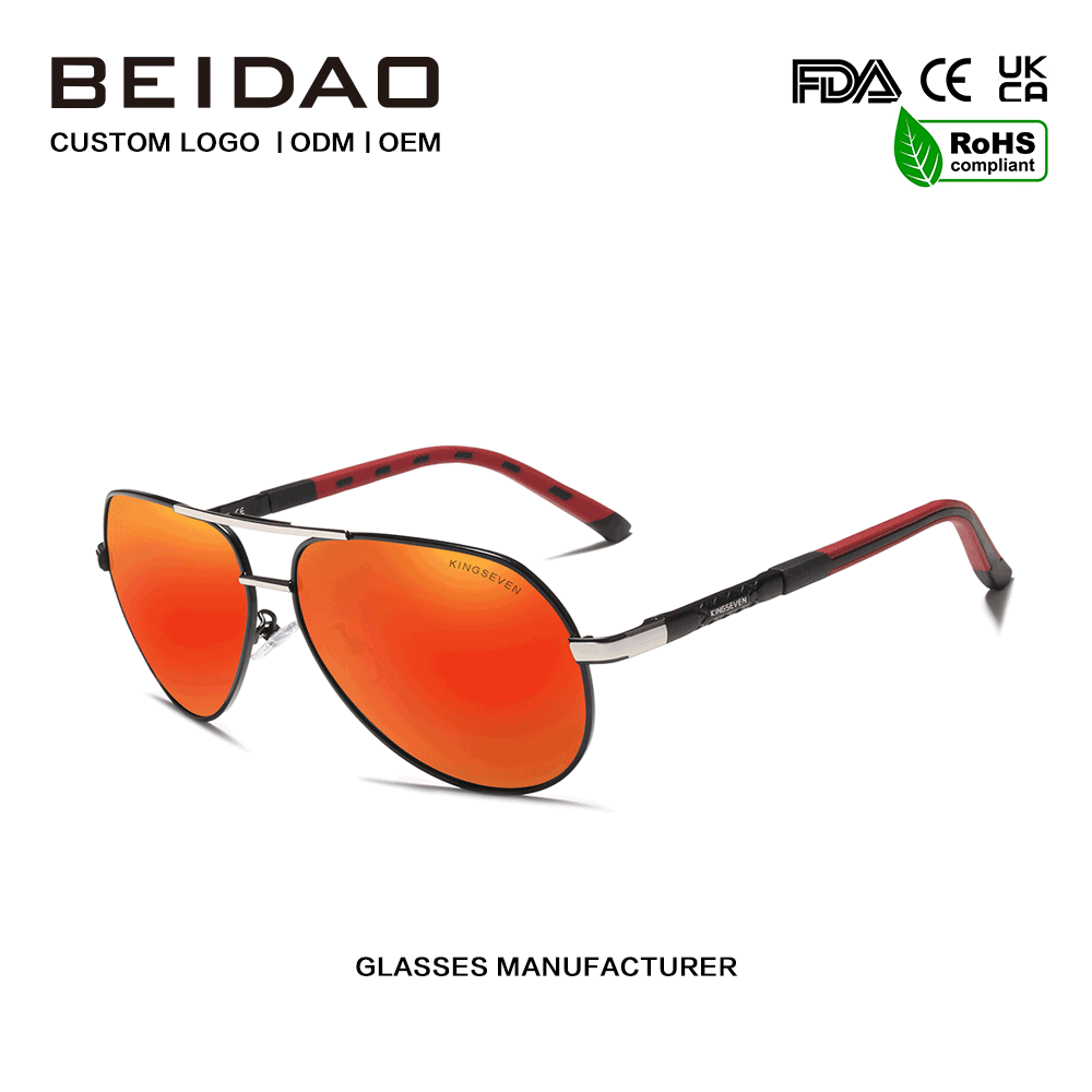 2026 Sonnenbrille mit UV400-Schutz und Legierungsrahmen