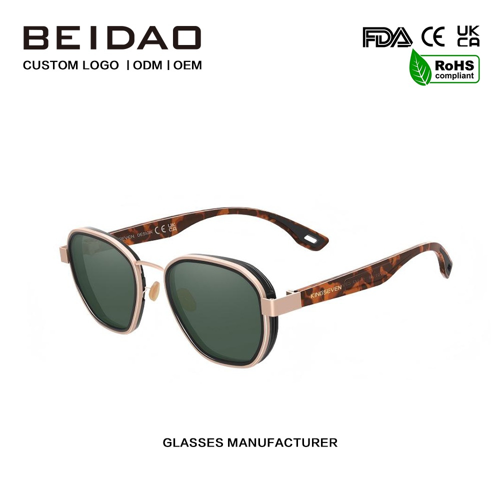 Klassische reflektierende polarisierte Aluminium-Sonnenbrille