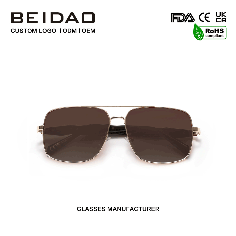 Polarisierte UV400-Sonnenbrille mit Designer-Legierungsrahmen zum Fahren