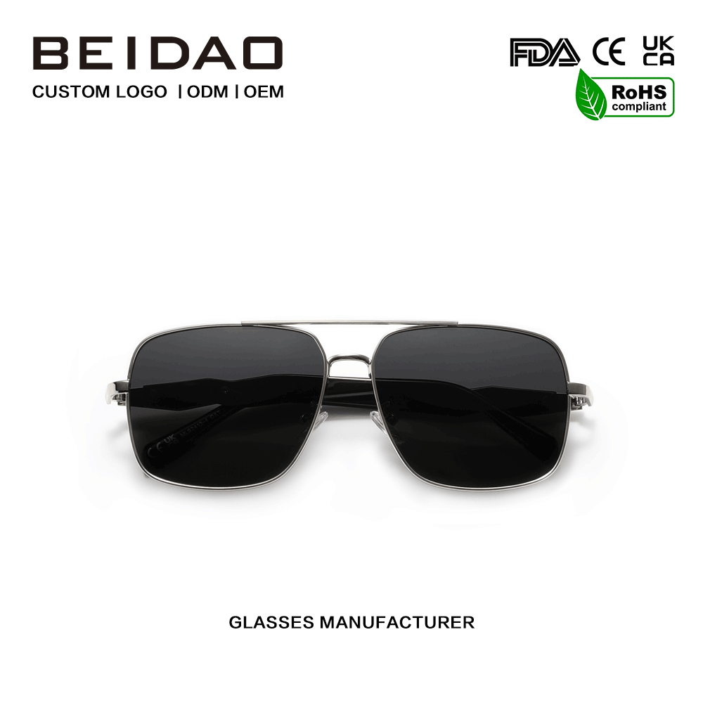 Designer-Sonnenbrille mit Legierungsrahmen, UV400, Angeln, Fahren
