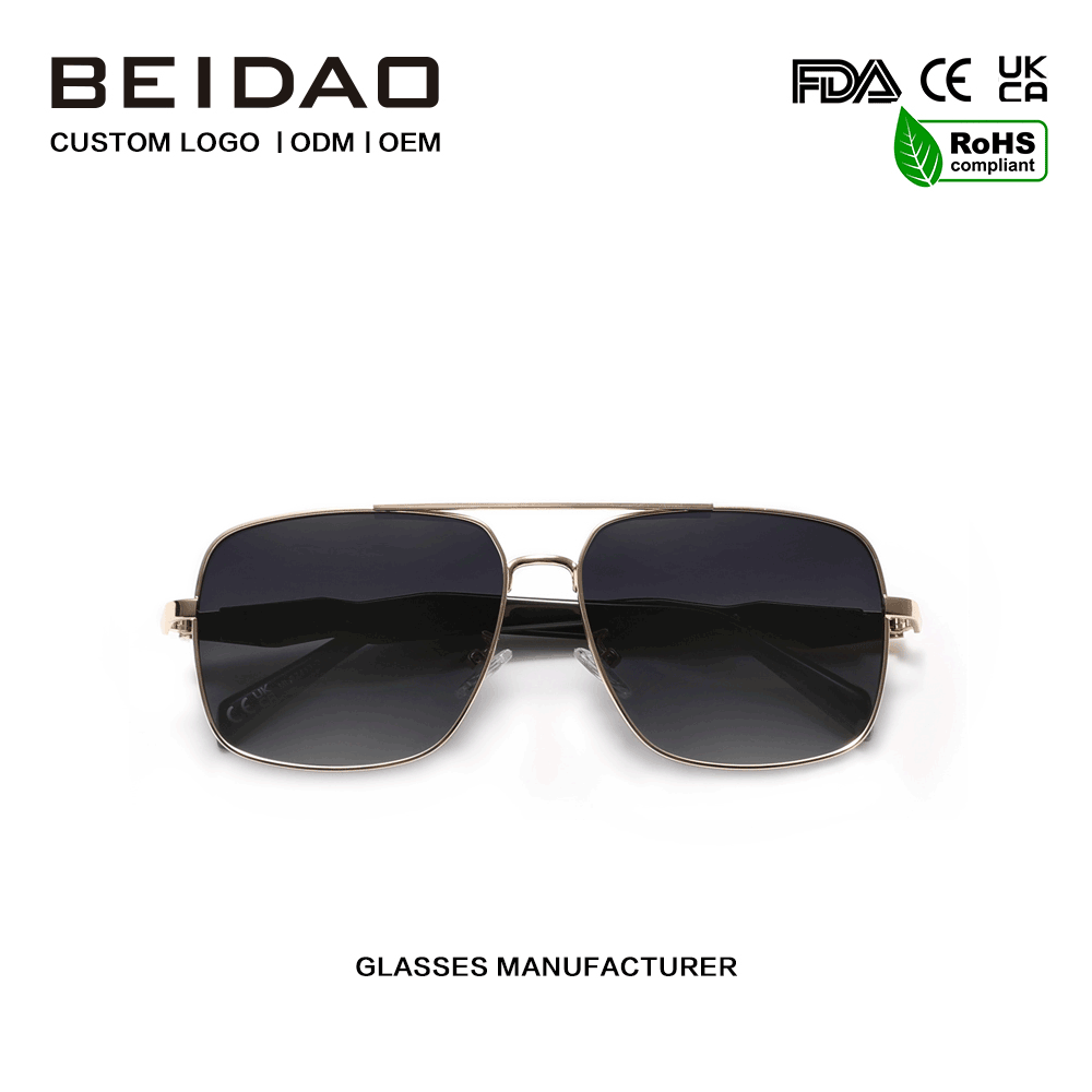 Designer-Sonnenbrille mit UV400-Legierungsrahmen zum Angeln und Fahren