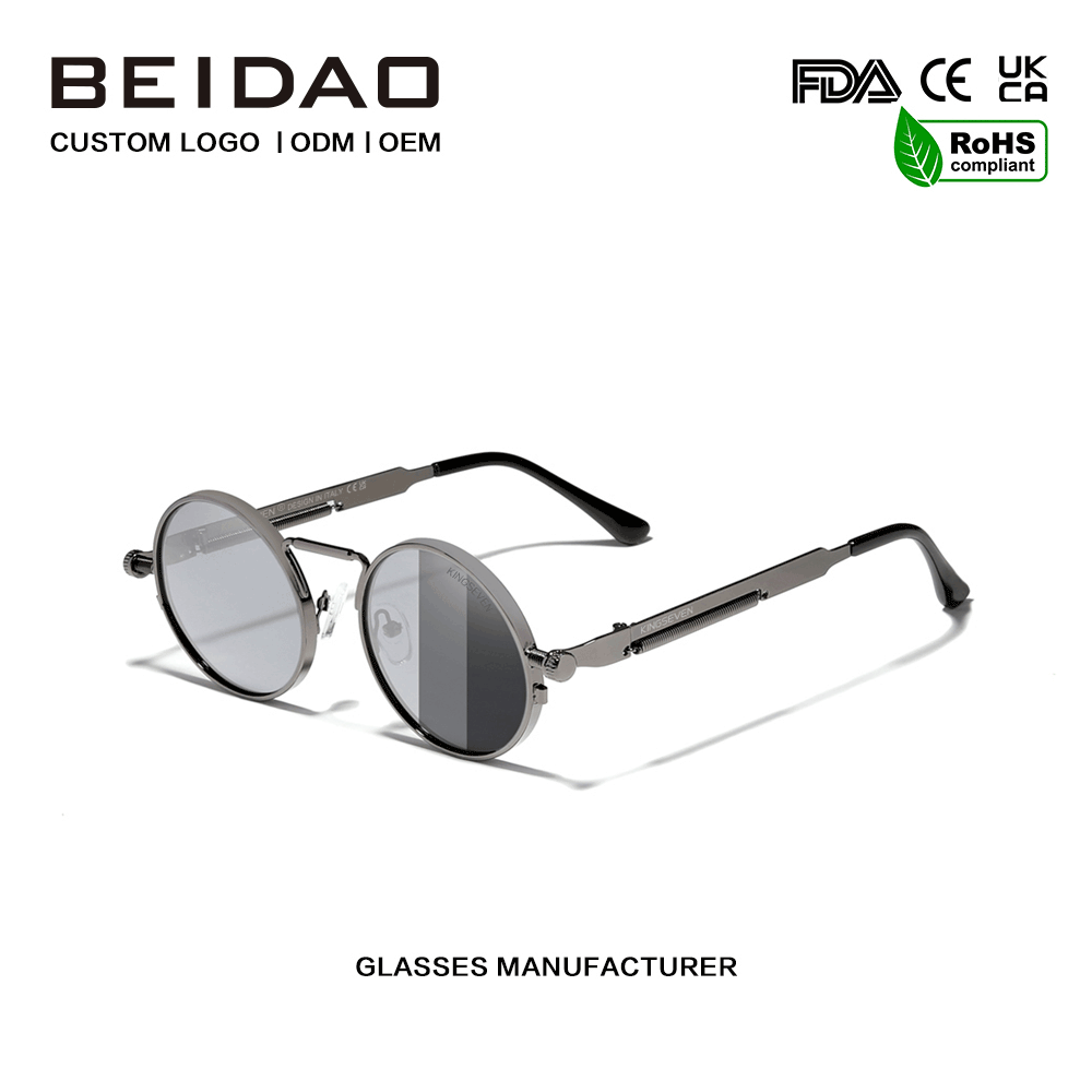Polarisierte Vintage-Sportsonnenbrille im Designer-Farbwechsel