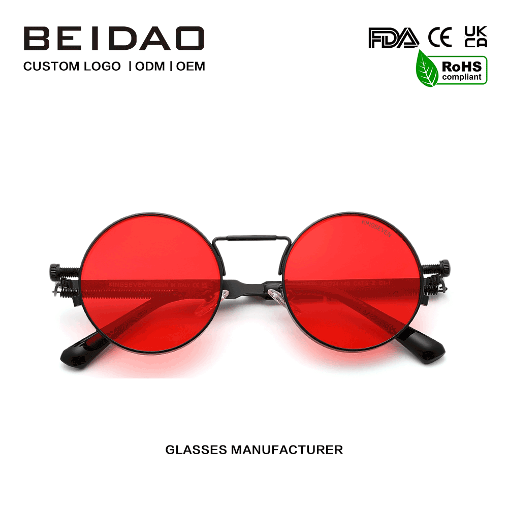 Designer-Sonnenbrille mit polarisiertem Metallrahmen und UV400-Schutz für Herren