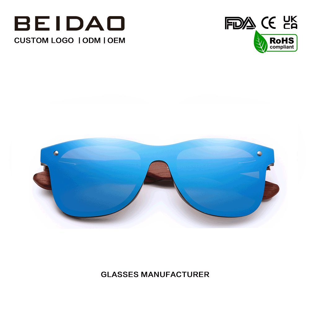 Modische original polarisierte Sonnenbrille aus Bubinga-Holz