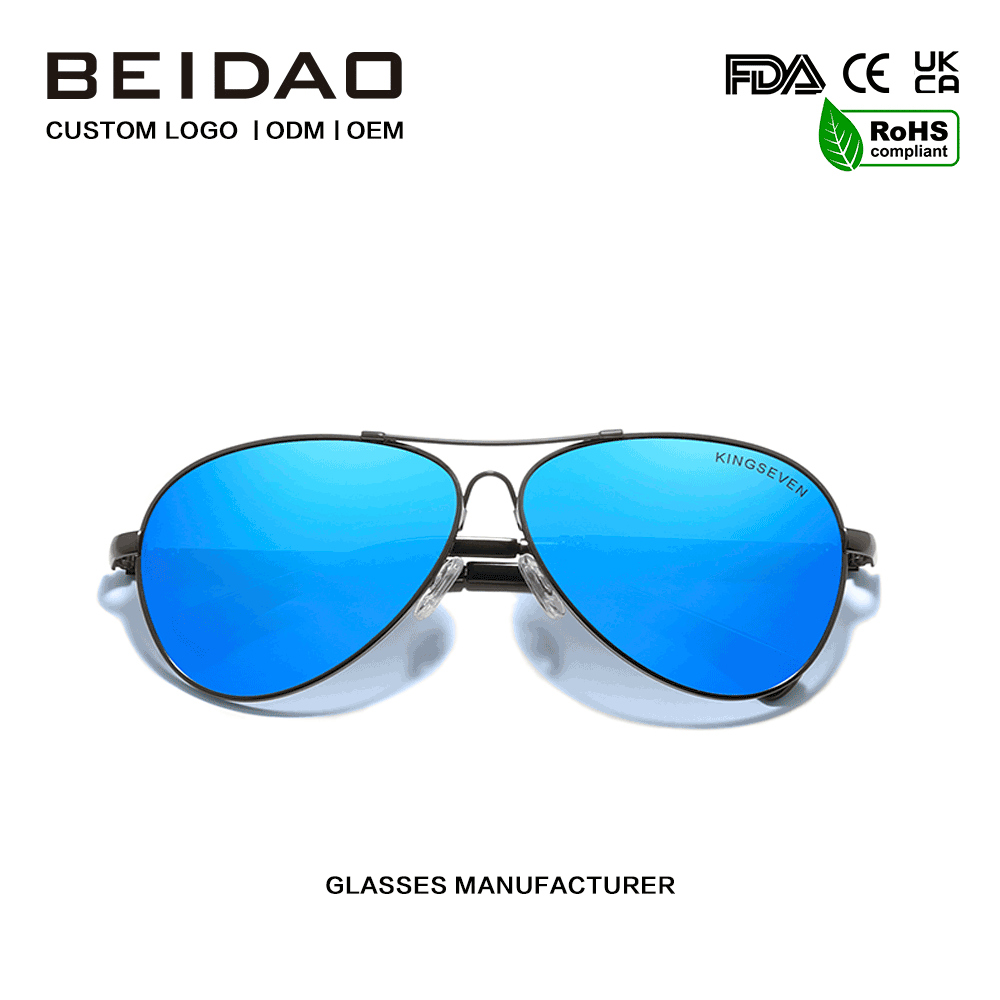 Moderne polarisierte UV400-Schutz-Legierungsrahmen-Sonnenbrille