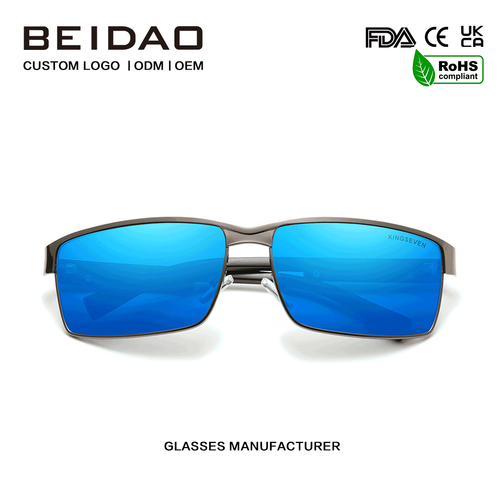 Neue hochwertige blaue polarisierte Outdoor-Sport-Sonnenbrille