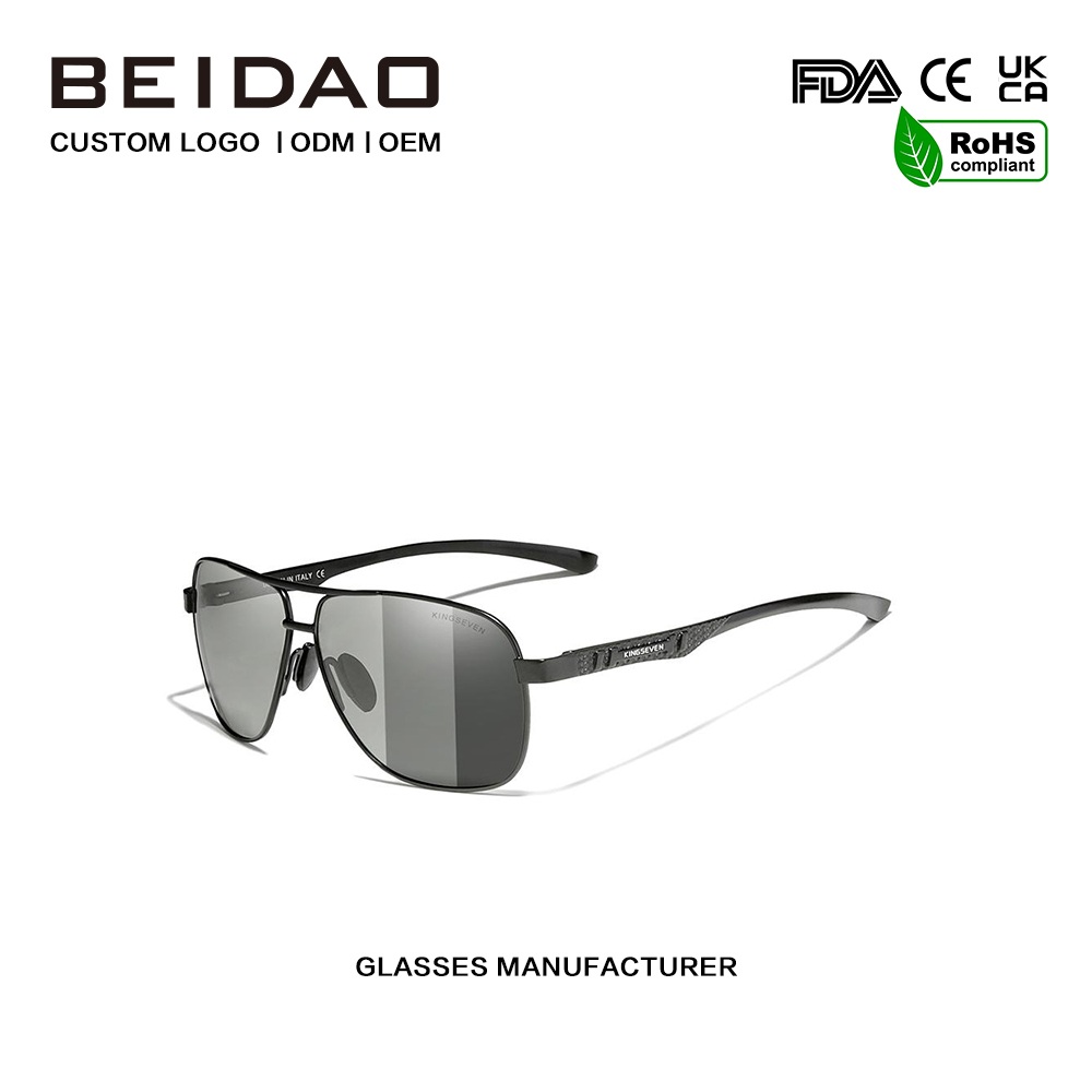 Photochrome handgefertigte polarisierte Sonnenbrille