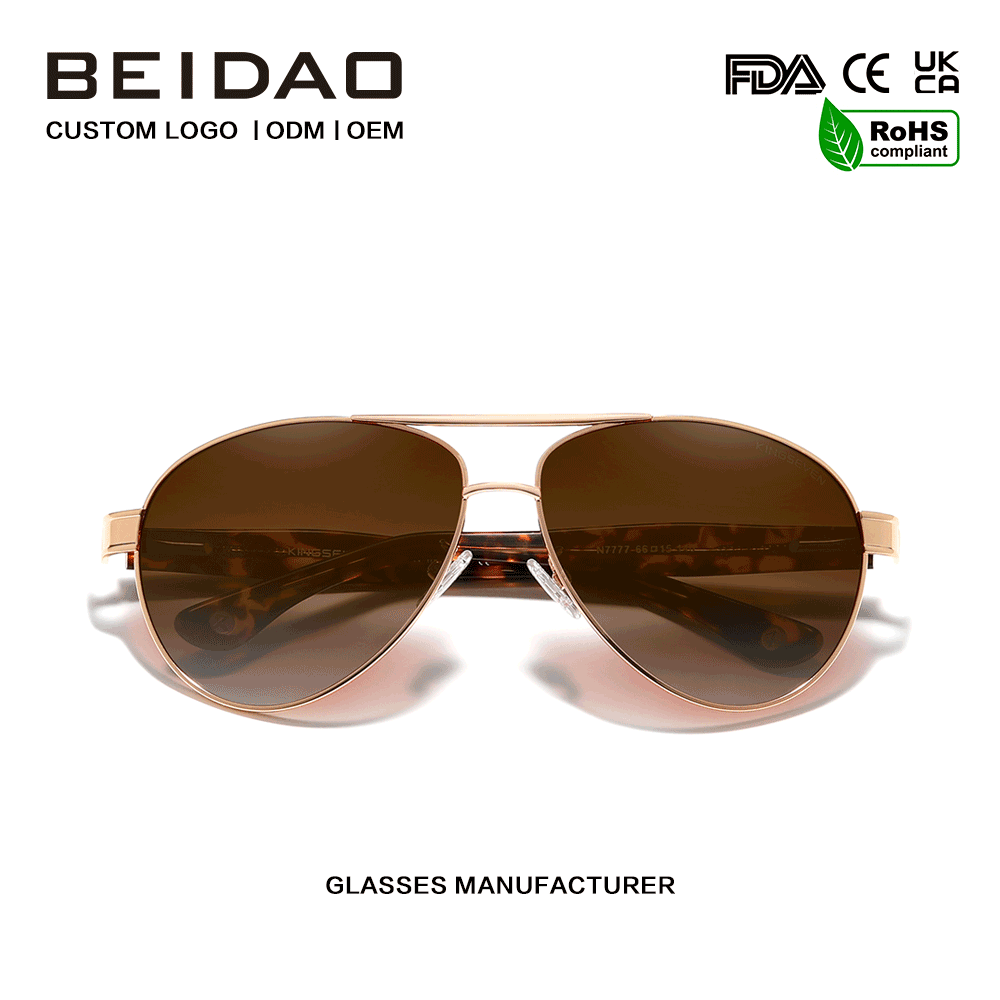 Pilotensonnenbrille mit polarisiertem UV400-Schutz und Drahtkernbügeln